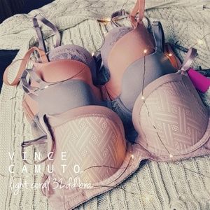 NWT Vince Camuto Rose Dawn Low Balconette Bra